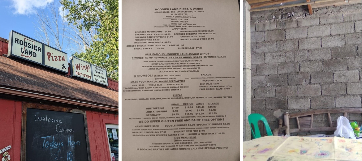 Hoosier Land Pizza & Wings Menu